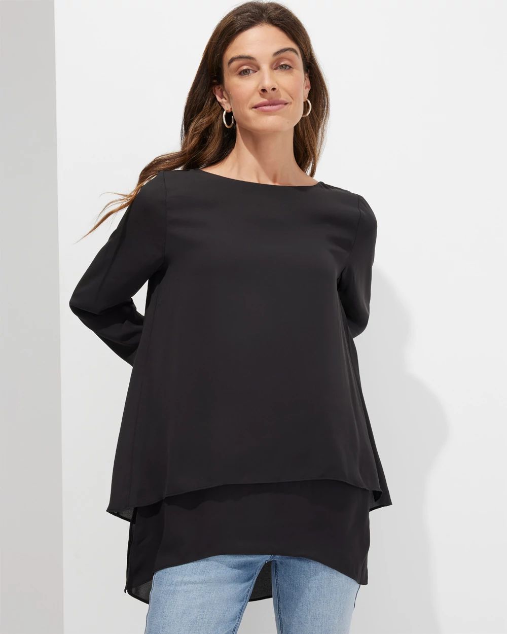 Outlet WHBM Tiered Hem Tunic