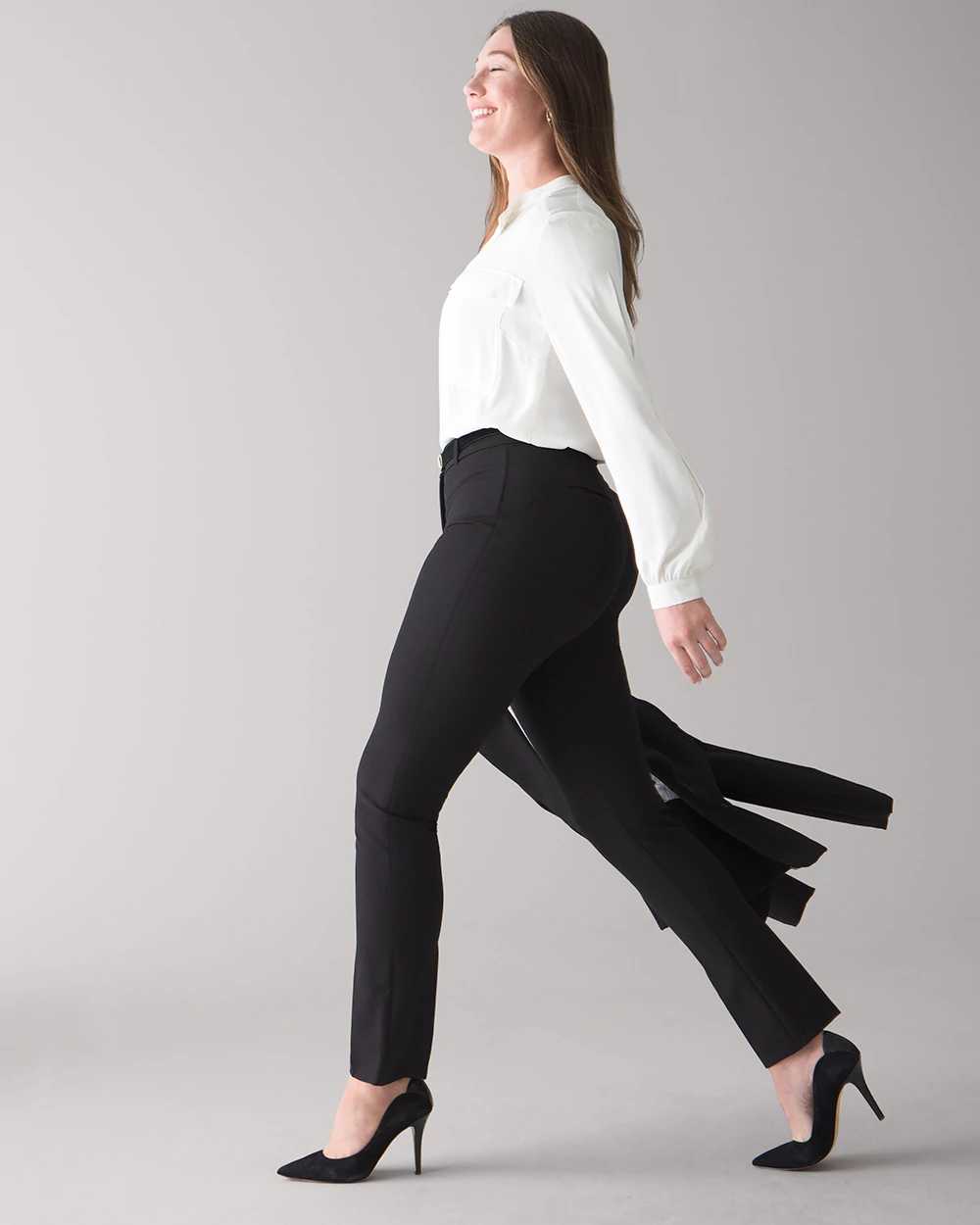 White stretch trousers top