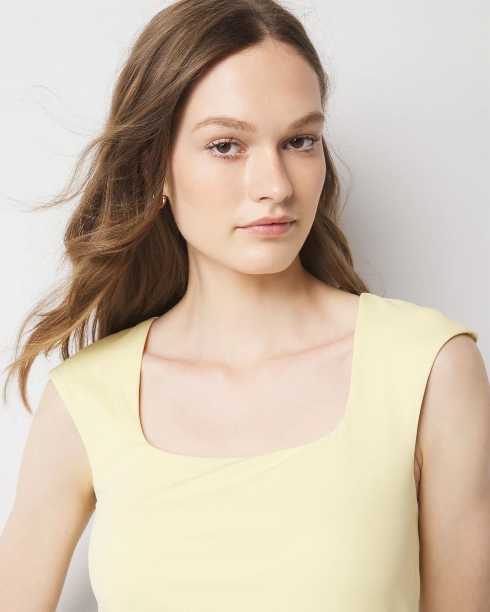 WHBM FORME™ All Ways Stretch Square Neck Top