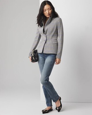 Houndstooth Knit Signature Blazer click to view larger image.