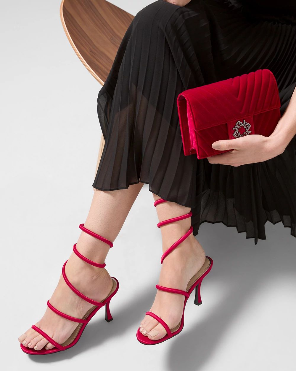Satin wrap heels hot sale