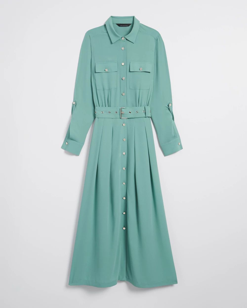 Long Sleeve Utility Shirt Dress