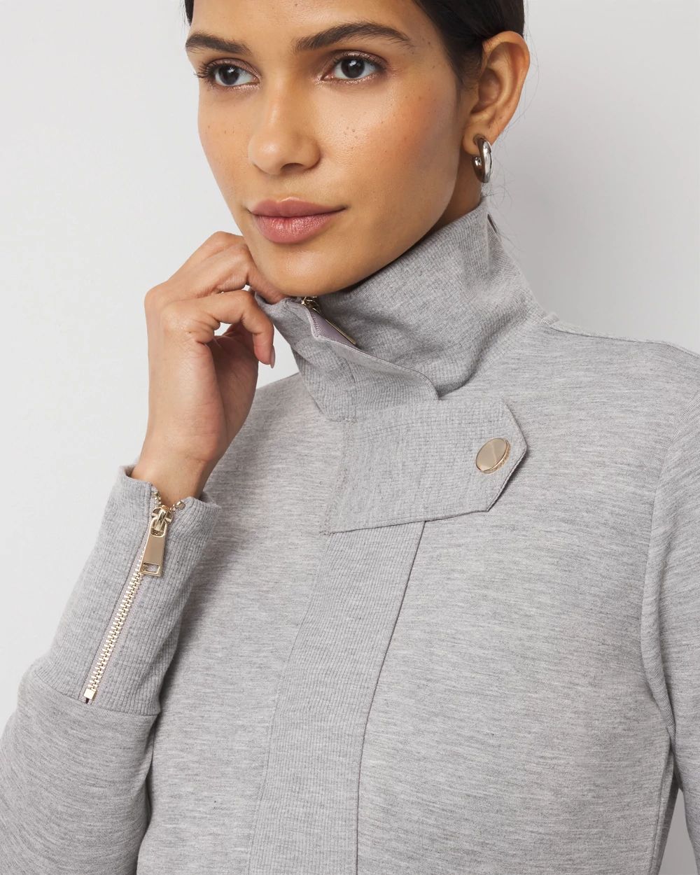 Belted Moto Cardigan