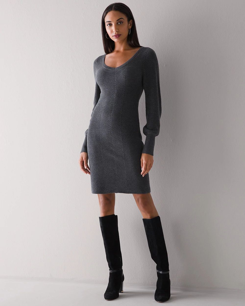 Long Sleeve Sweater Dress