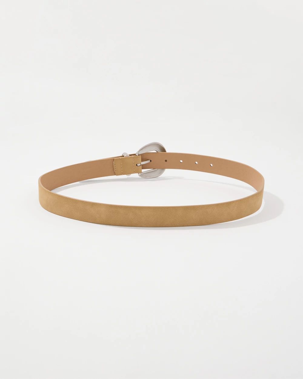 Faux Suede Denim Belt