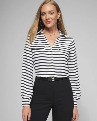 Outlet WHBM Collared Soft Shirt