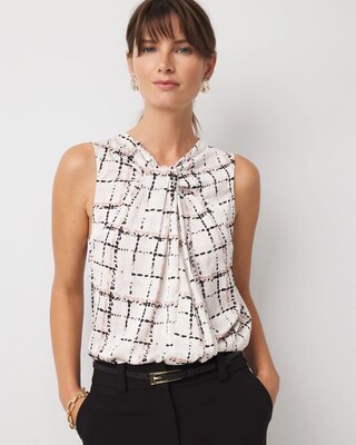 Satin Twist-Neck Shell