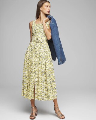 Pleated Utility Dress