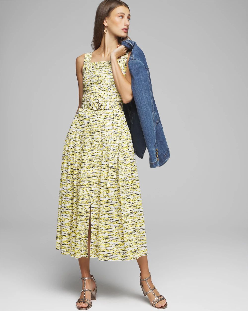 Pleated Utility Dress