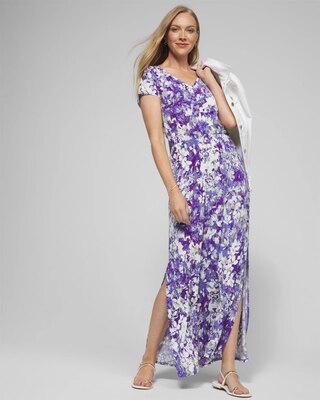 Outlet WHBM Short Sleeve Maxi Dress