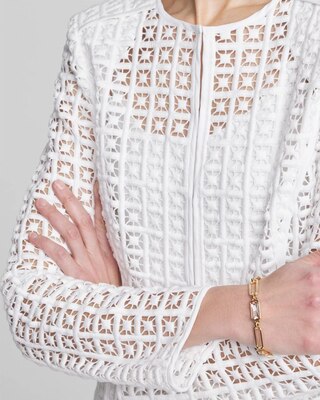Openwork Geo Lace Jacket