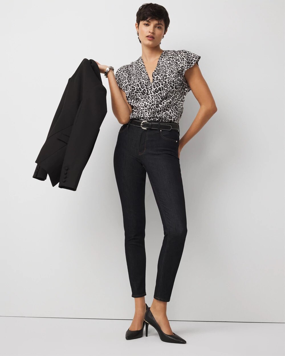 Flutter Sleeve Satin Shell Top