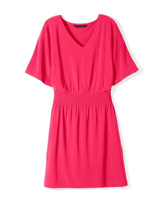 Kimono Sleeve Smocked Waist Dress