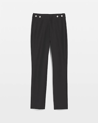 WHBM® Elle Slim Button-Tab Ankle Pant click to view larger image.