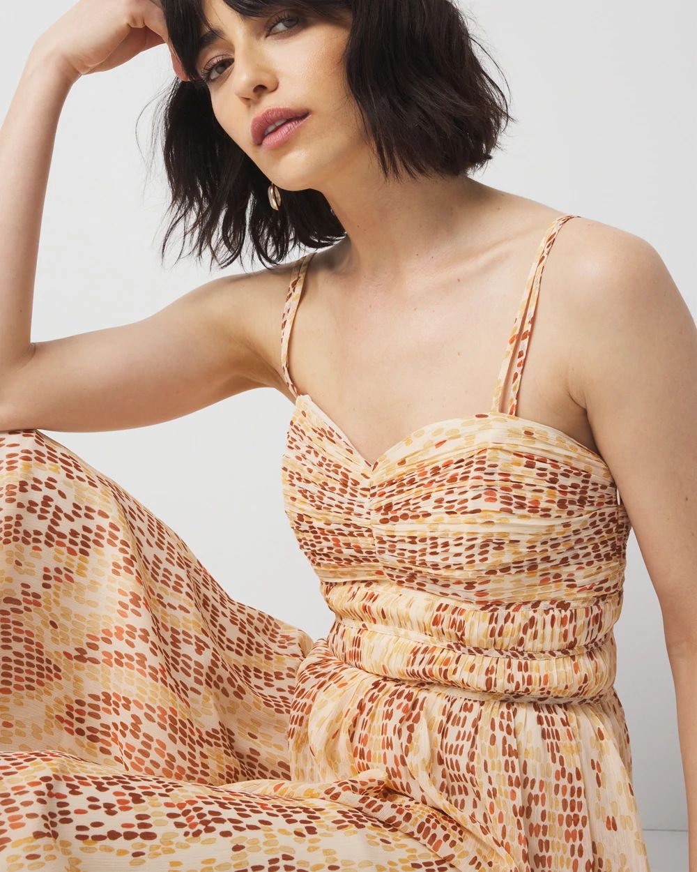 Snake Print Maxi Dress
