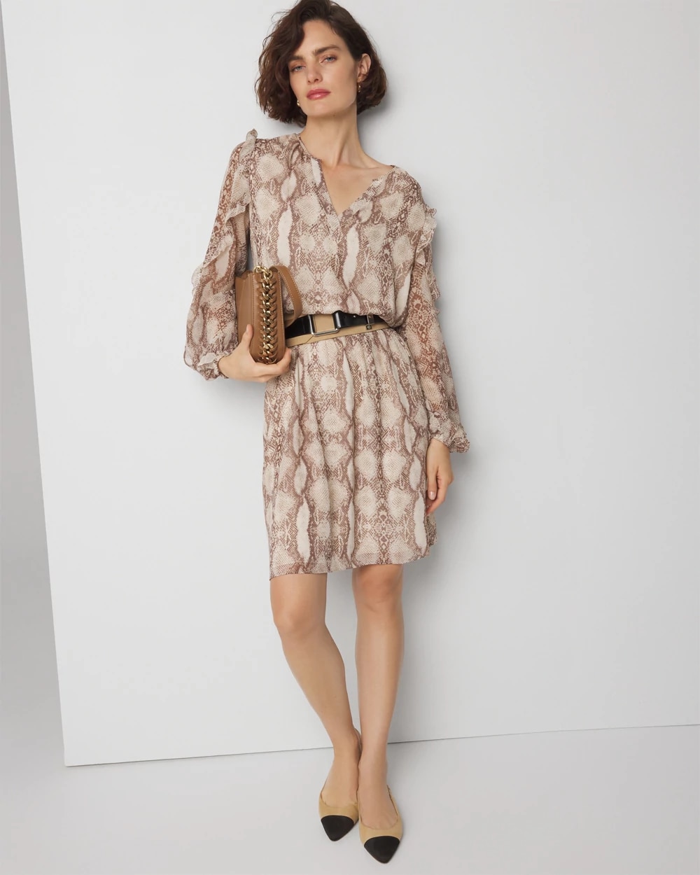 Long Sleeve Ruffle Dress