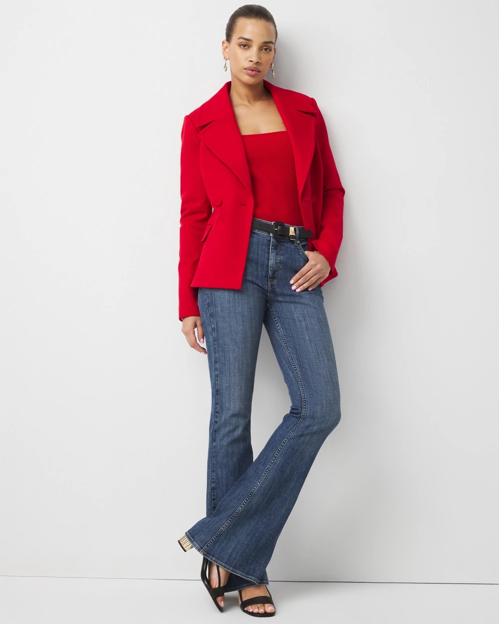 Belted Ponte Jacket - image 2