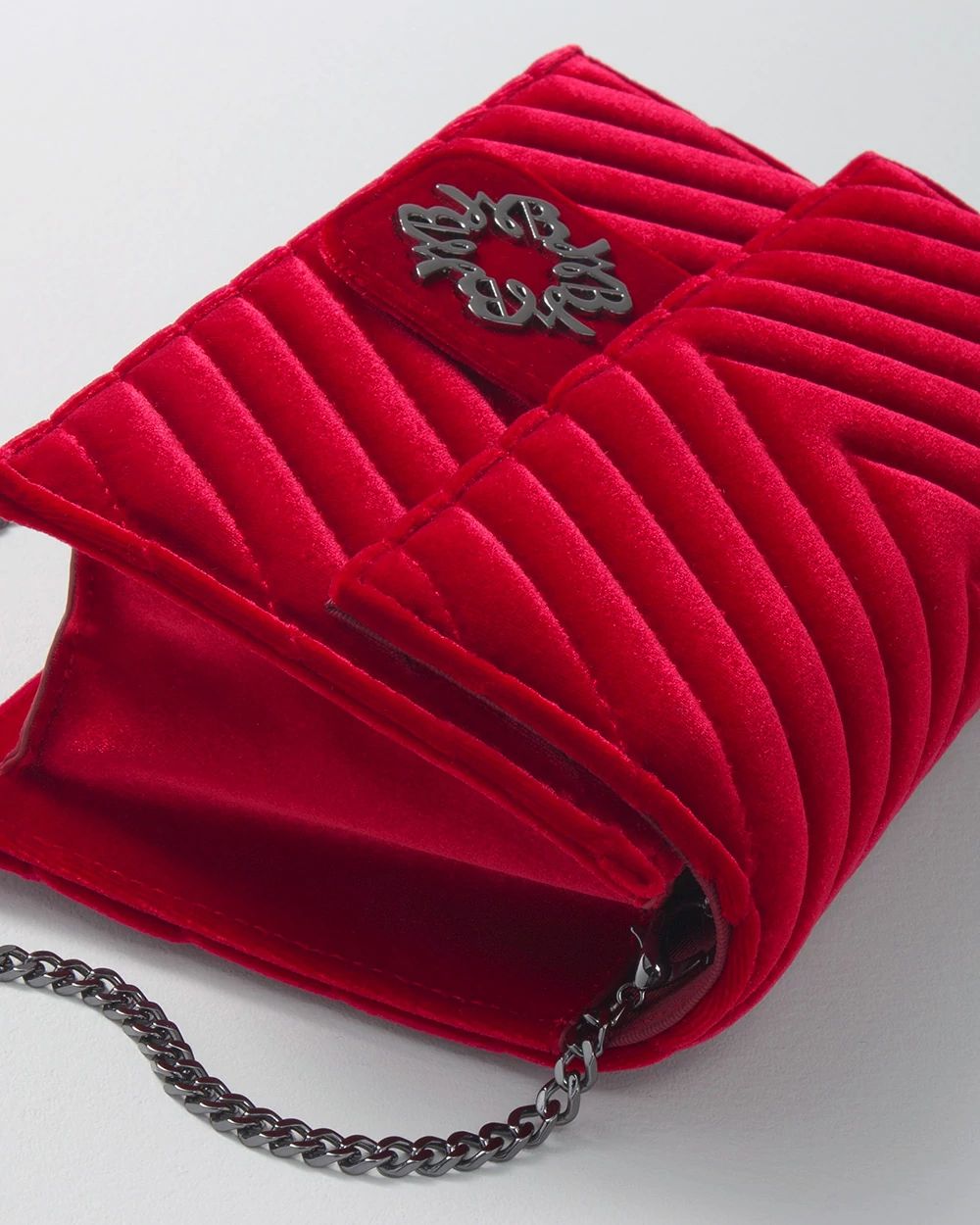Red Velvet Crossbody Bag click to view larger image.