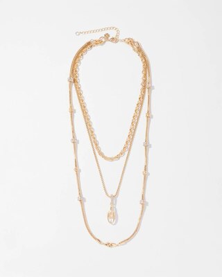 Triple Chain Convertible Necklace