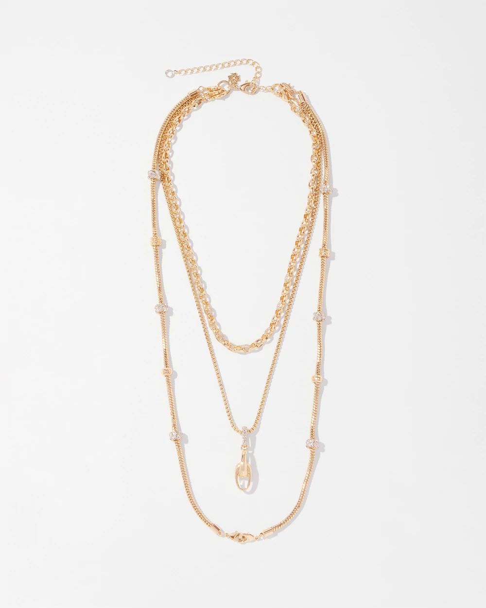 Triple Chain Convertible Necklace