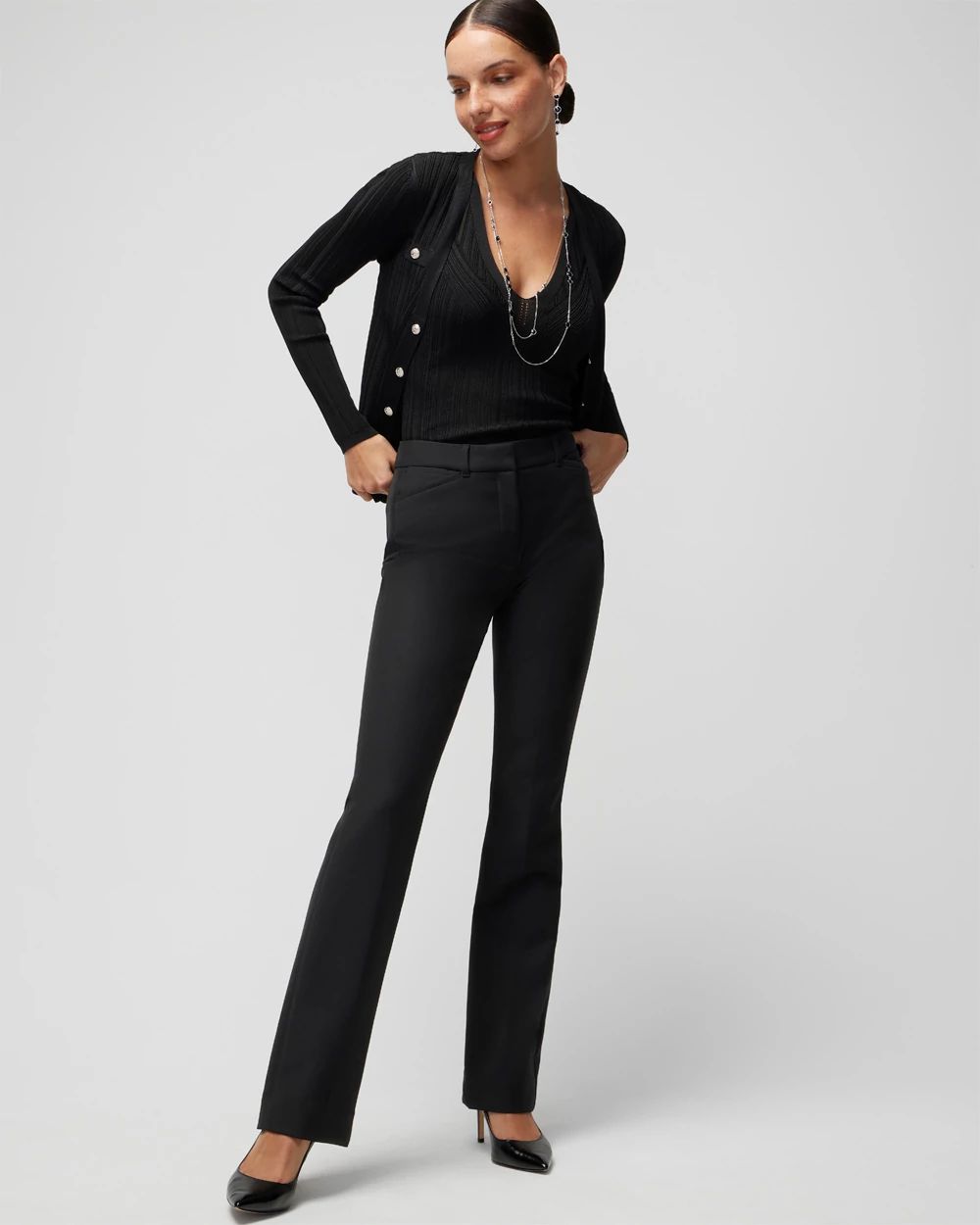 Rib Sculpted V-Neck Tank