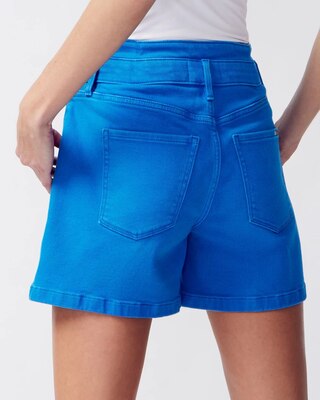 High-Rise Everyday Soft Denim™ Pleated 5-Inch Shorts