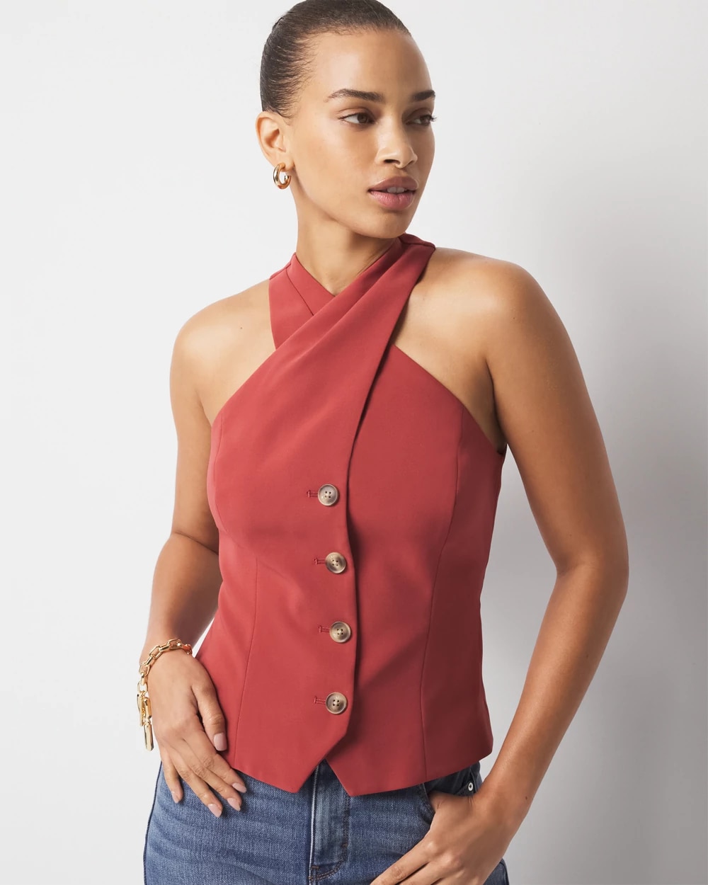 Crossover Halter Vest