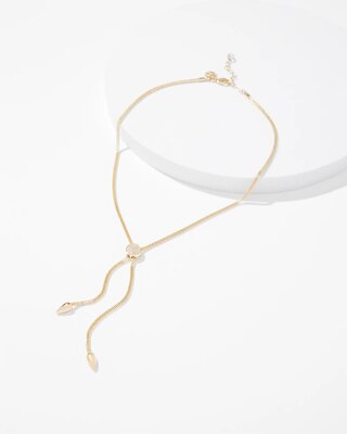 Gold Adjustable Y-Necklace