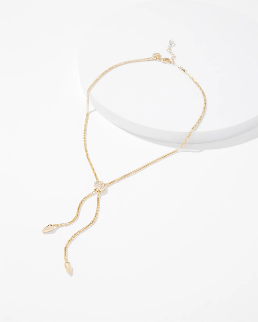 Gold Adjustable Y-Necklace