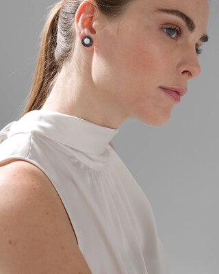 Hematite & Pearl 5-Pack Earrings