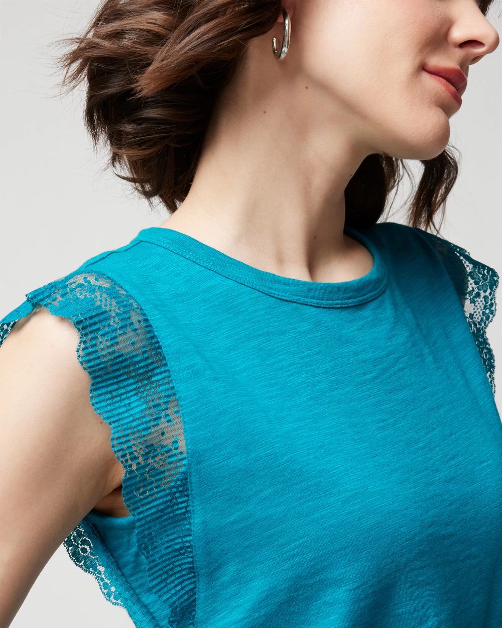 Lace Sleeve Tee