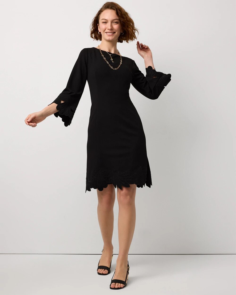 Cutwork Shift Dress - image 5