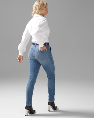 High-Rise Everyday Soft Denim™ Grommet Pocket Slim Jeans