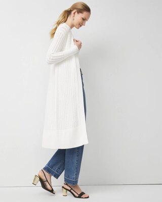 Pointelle Belted Duster click to view larger image.