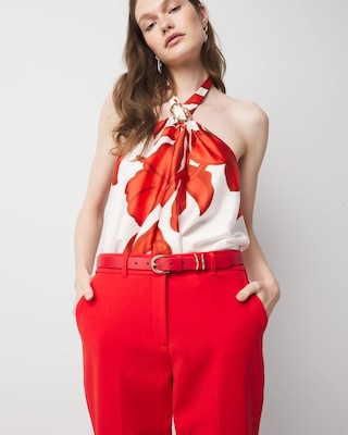 Round Buckle Pant Belt