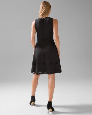 Black Cutout Scuba Knit Dress