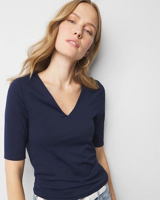 WHBMFORME™ All Ways Stretch Elbow-Sleeve Tee