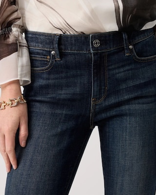 Petite Mid-Rise Bootcut Jeans click to view larger image.