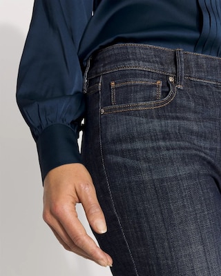 Petite Mid-Rise Bootcut Jeans click to view larger image.