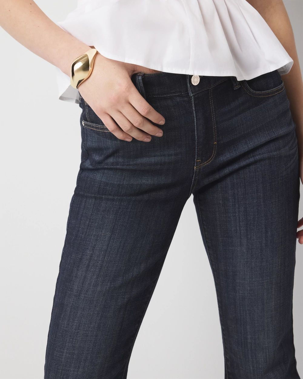 Mid-Rise Bootcut Jeans