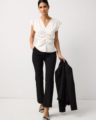 Ruched Satin Shell click to view larger image.