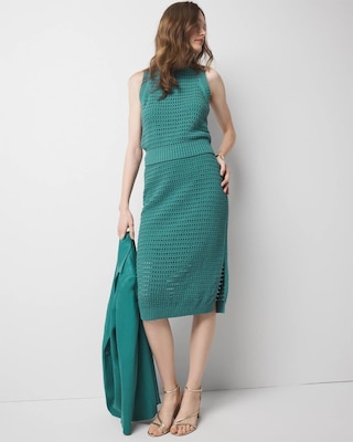 Petite Crochet Pencil Skirt click to view larger image.