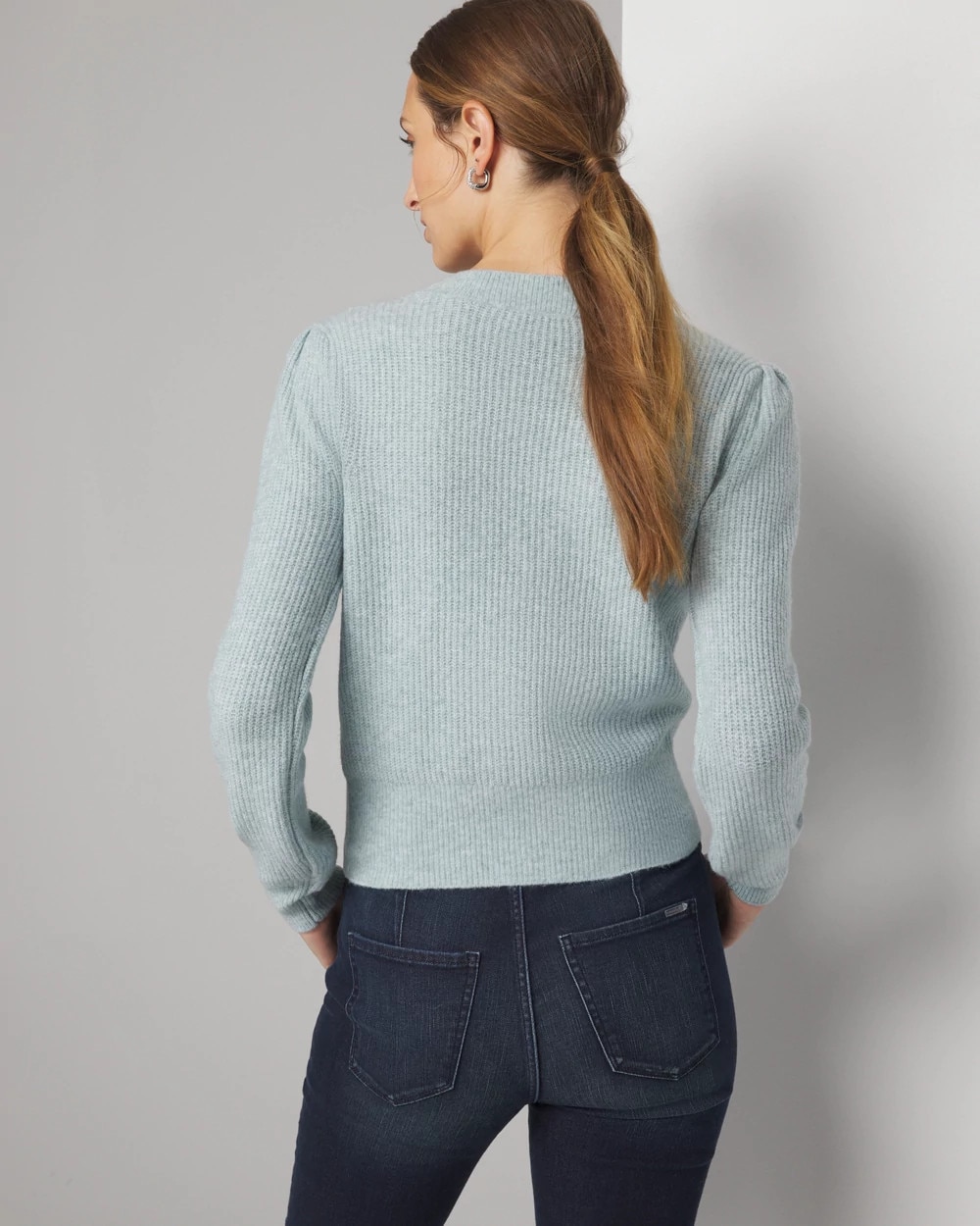 Jewel Button Cardigan Sweater