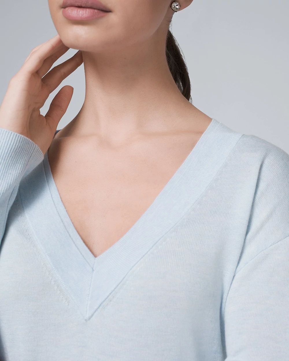 Cozy V-Neck Tunic Sweater