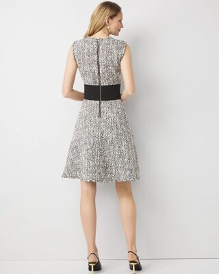 Petite Belted Tweed Dress click to view larger image.