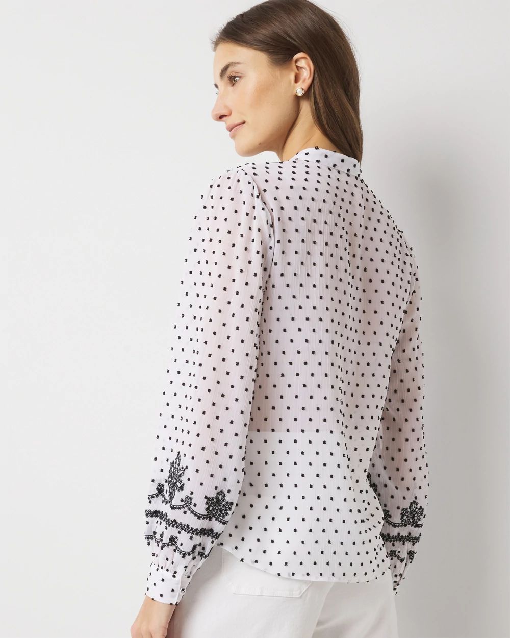 Swiss Dot Blouse