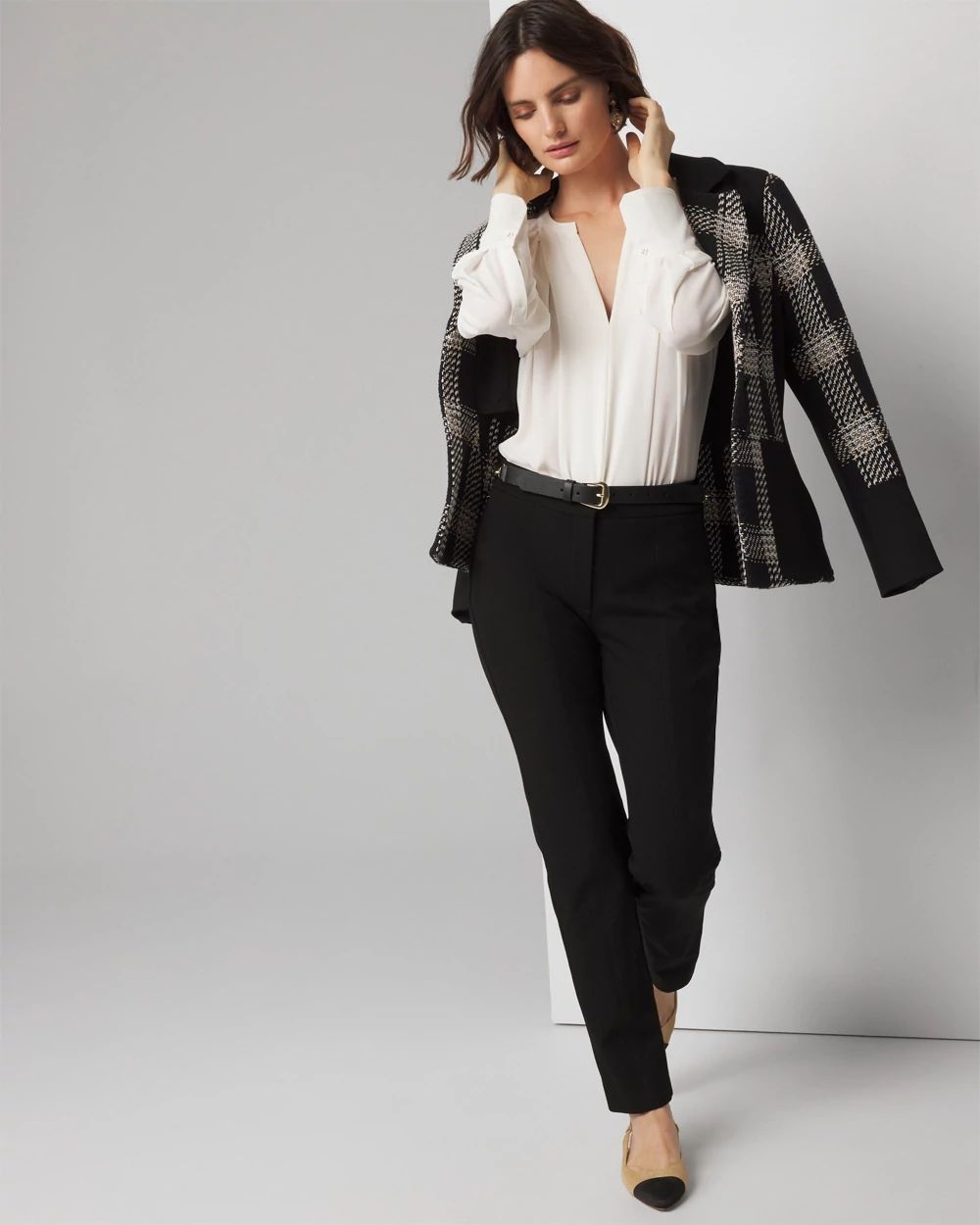 Pleated Front Blouse click to view larger image.