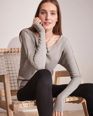 WHBM WKND Banded Pullover