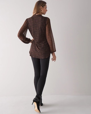 Long-Sleeve Matte Jersey Tunic click to view larger image.