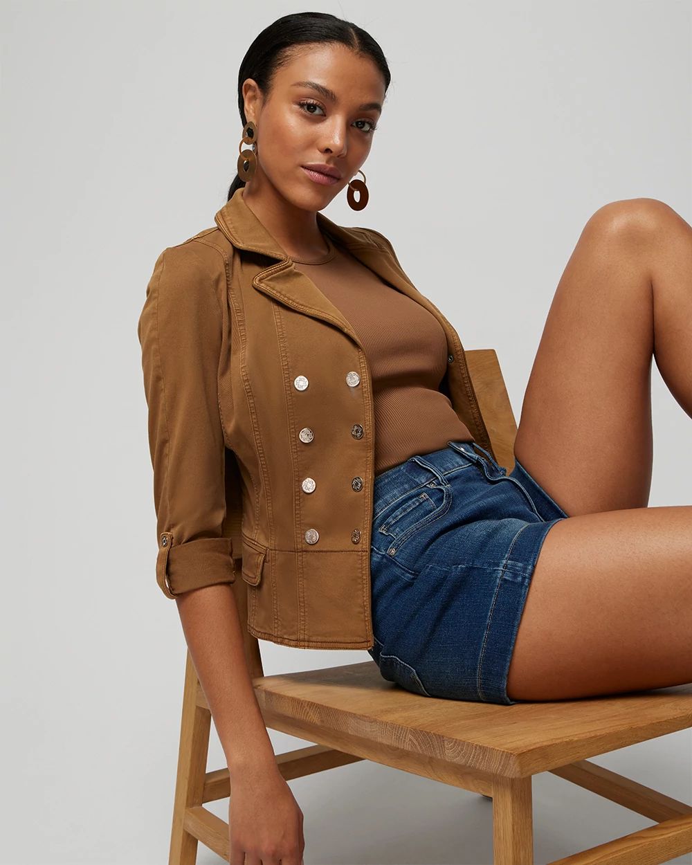 Snap-Front Pret Blazerette